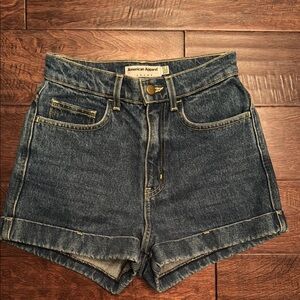 American Apparel Women's Blue Denim Shorts